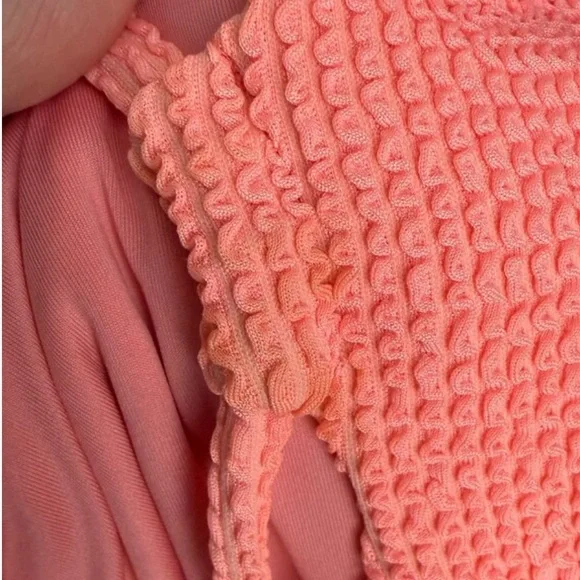 Positano One Piece in Neon melon scrunch - Picture 7 of 7